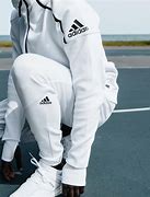 Image result for White Adidas Sweater and Black Pants