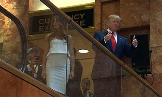 Image result for trump escalator