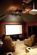 Image result for Blue Home Theater Room