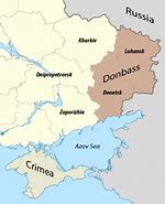 Image result for Ukraine and Donbass White Map