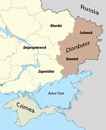 Image result for Ukraine Map Showing Donbass
