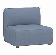 Image result for Burnett Sectional Set, (1 Corner, 1 Armless, 1 Ottoman), Enzyme Washed Canvas Storm Blue, IDS