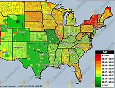 Image result for U.S. Gas Price Map