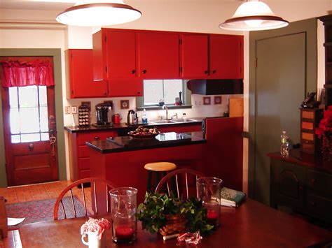 Red Country Kitchen – Best Design for Big Small Kitchen – HomesFeed