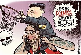 Image result for Dennis Rodman and Kim Jong Un Cartoon