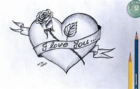 Image result for Love Heart Drawing with Name