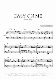 Image result for Easy On Me Piano Chords