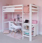 Image result for Loft Bed with Desk and Bookshelf