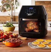 Image result for Powerxl Air Fryer Grill Toaster Oven As Seen On TV - Grill, Air Fry, Rotisserie, Broil, Bake, Toast, Reheat, Black