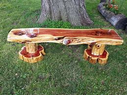 Image result for Cedar Wood Bench