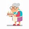 Image result for Old Woman Birthday Clip Art