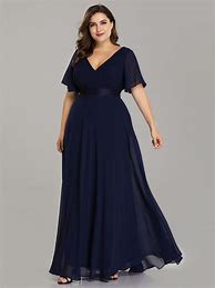 Image result for Plus Size Chiffon Cocktail Dresses