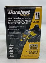 Image result for Duralast Gold GSX5L Group BTX5L-BS AGM Ready-To-Ride Power Sport Batte