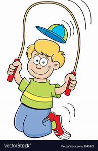 Image result for Cartoon Boy Jumping Rope