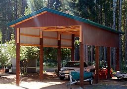 Image result for RV Carport and Wood Boat