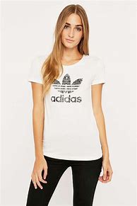 Image result for White Adidas Women's T-Shirt