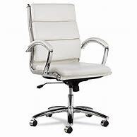 Image result for Soft White Leather Office Chair