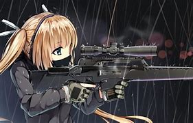 Image result for Cool Anime Girl with Gun