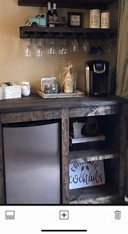 Image result for Furniture with Opening for Mini Fridge
