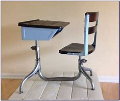 Image result for Antique Chair Desk Combo