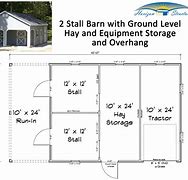 Image result for Horse Barn Plans 40X60