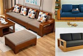 Image result for Living Room Furniture Wooden Sofa Set Designs