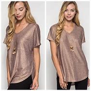 Image result for Metallic Gold T-Shirt