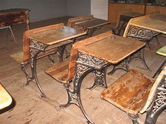 Image result for Old Vintage School Desk