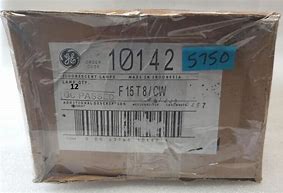 Image result for F15T8/CW, 18 In., T8 Tube, 15W, 4100K, 825 Lumens, Eiko 15521