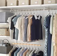 Image result for Clothes Closet Hanger Rods Spacing