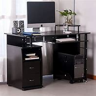 Image result for Home Office Desk with Keyboard Tray
