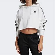 Image result for Adidas Crop Top Hoodie Sweatshirt