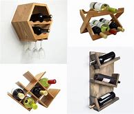 Image result for Homemade Wooden Wine Rack