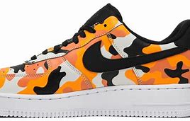 Image result for Orange Nike Air Force 1 Camo