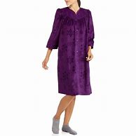 Image result for womens snap-front long fleece robe, cashmere rose pink l misses