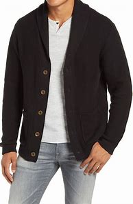 Image result for Mens Black Cardigan Sweater