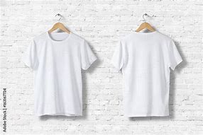 Image result for White T-Shirt Front and Rear On Hanger