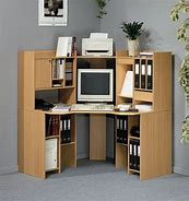 Image result for Corner Computer Desk with Storage