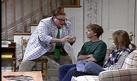Image result for Chris Farley Scene Black Sheep On Top of Vehicle