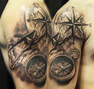 Image result for Old Map Compass Tattoos