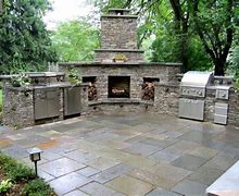 Image result for Outdoor Stone Kitchen Ideas