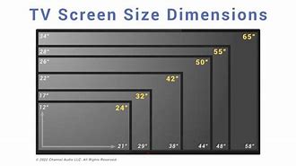 Image result for LCD Flat Screen TV Sizes