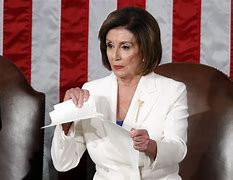Image result for Nancy Pelosi at 2024 State of the Union