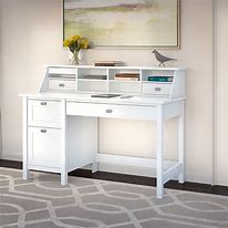Image result for Desk with Drawers and Shelf