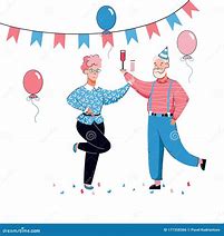 Image result for Cartoon Pictures of Seniors Birthday Party