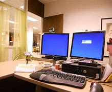 Image result for Adjustable Office Desk with Shelves