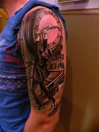 Image result for Awesome Clock Tattoos