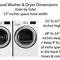 Image result for Stackable Washer and Dryer Sizes