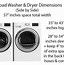 Image result for Rough in Demensions for Washer and Dryer