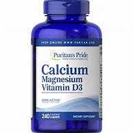 Image result for Puritan's Pride Calcium Magnesium | 250 Caplets